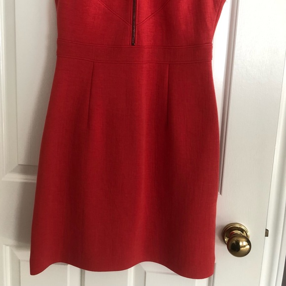 🇨🇦 Judith & Charles tomato red 🍅 summer mini dress Sz 2 - Picture 2 of 11